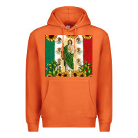 Carrot San Judas with Mexican Flag Premium Hoodie - JahusDesignShop
