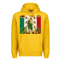 Lemon San Judas with Mexican Flag Premium Hoodie - JahusDesignShop
