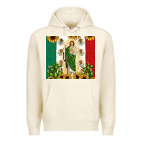 Tofu San Judas with Mexican Flag Premium Hoodie - JahusDesignShop