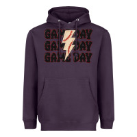 Plum game day game day baseball Heavyweight Hoodie - MaliasSmallBusiness