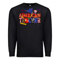 Black all american teacher Premium Sweatshirt - texasbilliewilder
