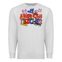 Dove Grey all american teacher Premium Sweatshirt - texasbilliewilder