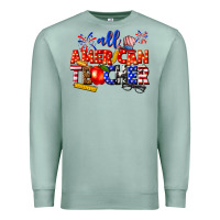 Seafoam all american teacher Premium Sweatshirt - texasbilliewilder