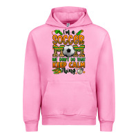 Fuchsia Pink i'm a soccer mom we don't do that keep calm thing Urban Hoodie - Jasminsmagicworld
