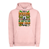 Pigment Salmon i'm a soccer mom we don't do that keep calm thing Urban Hoodie - Jasminsmagicworld
