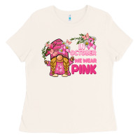 Bone in october we wear pink gnome Ladies Tee - BarkalooDesign