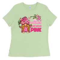 Matcha in october we wear pink gnome Ladies Tee - BarkalooDesign