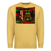 Antique Gold steppin into juneteenth Premium Sweatshirt - Zillion Design Studio