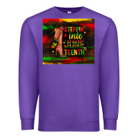 Purple steppin into juneteenth Premium Sweatshirt - Zillion Design Studio