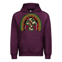 Mauve Wine cross rainbow Urban Hoodie - JahusDesignShop