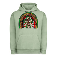 Pigment Oil Green cross rainbow Urban Hoodie - JahusDesignShop