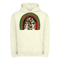 Pigment Pistachio cross rainbow Urban Hoodie - JahusDesignShop