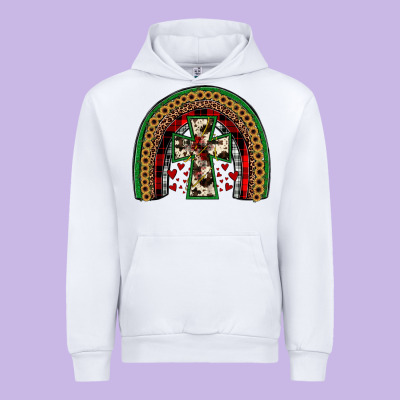Cross Rainbow Urban Hoodie Designed By Jahusdesignshop