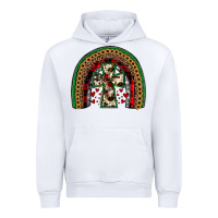 White cross rainbow Urban Hoodie - JahusDesignShop