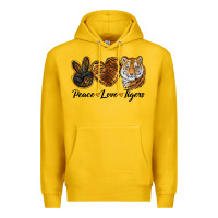 Lemon peace love tigers head Premium Hoodie - JahusDesignShop