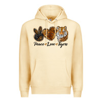 Pina Colada peace love tigers head Premium Hoodie - JahusDesignShop
