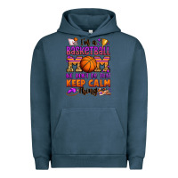 Pigment Midnight Navy i'm a baskeball mom we don't do that keep calm thi Urban Hoodie - Jasminsmagicworld