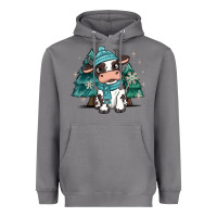 Storm winter i'm udderly freezing baby cow Heavyweight Hoodie - MaliasSmallBusiness