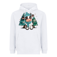 White winter i'm udderly freezing baby cow Heavyweight Hoodie - MaliasSmallBusiness