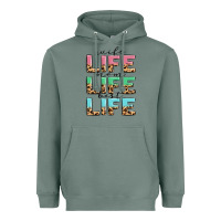 Sage wife life mom life best life Heavyweight Hoodie - MaliasSmallBusiness