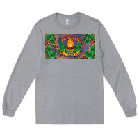 Heather Grey life is better around the campfire license plate Long Sleeve Tee - BarkalooDesign