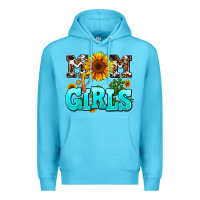 Ocean Blue mom of girls Premium Hoodie - AdoDesignShop