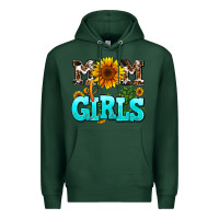 Sports Green mom of girls Premium Hoodie - AdoDesignShop