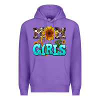 Purple mom of girls Premium Hoodie - AdoDesignShop