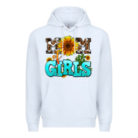 White mom of girls Premium Hoodie - AdoDesignShop