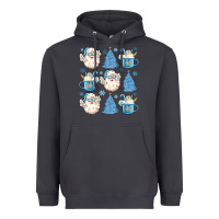 Smoke santa claus doodles christmas Heavyweight Hoodie - MaliasSmallBusiness