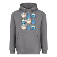 Storm santa claus doodles christmas Heavyweight Hoodie - MaliasSmallBusiness