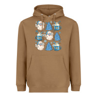 Santa Claus Doodles Christmas Heavyweight Hoodie | Teevron