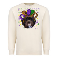 Sandshell mardi gras hat havanese dog Premium Sweatshirt - RanaPortraitStore
