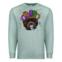 Seafoam mardi gras hat havanese dog Premium Sweatshirt - RanaPortraitStore