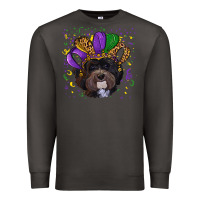 Smoke mardi gras hat havanese dog Premium Sweatshirt - RanaPortraitStore