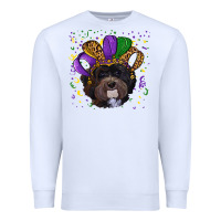 White mardi gras hat havanese dog Premium Sweatshirt - RanaPortraitStore