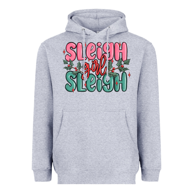 Sleigh Girl Sleigh Christmas Heavyweight Hoodie by MaliasSmallBusiness | Teevron
