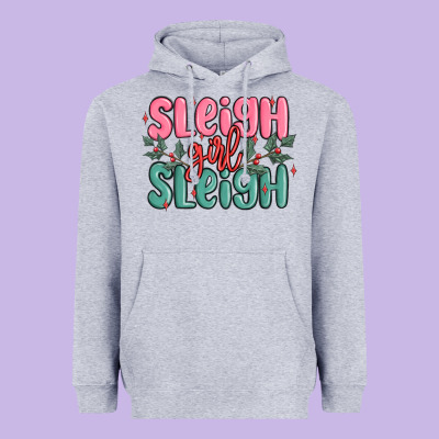 Heavyweight Hoodie sleigh girl sleigh christmas