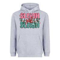 Heather Grey sleigh girl sleigh christmas Heavyweight Hoodie - MaliasSmallBusiness