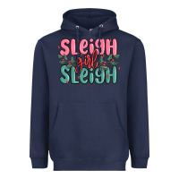 Navy sleigh girl sleigh christmas Heavyweight Hoodie - MaliasSmallBusiness