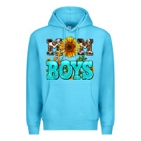 Ocean Blue mom of boys Premium Hoodie - AdoDesignShop