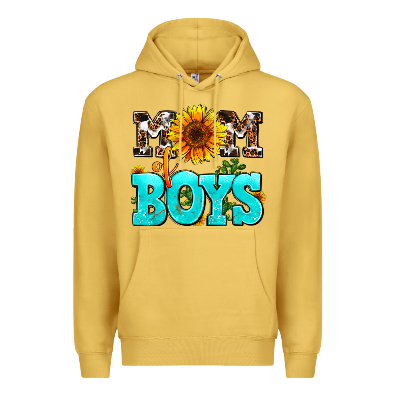Mom Of Boys Premium Hoodie by AdoDesignShop | Teevron