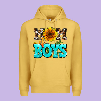 Mom Of Boys Premium Hoodie Designed By Adodesignshop