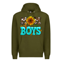 Army Green mom of boys Premium Hoodie - AdoDesignShop