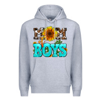Heather Grey mom of boys Premium Hoodie - AdoDesignShop