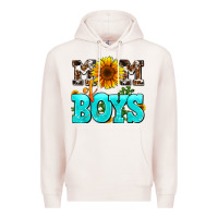 Pale Pink mom of boys Premium Hoodie - AdoDesignShop