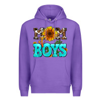 Purple mom of boys Premium Hoodie - AdoDesignShop