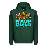 Sports Green mom of boys Premium Hoodie - AdoDesignShop