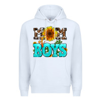 White mom of boys Premium Hoodie - AdoDesignShop