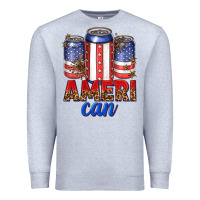 Heather Grey Ameri can Premium Sweatshirt - texasbilliewilder